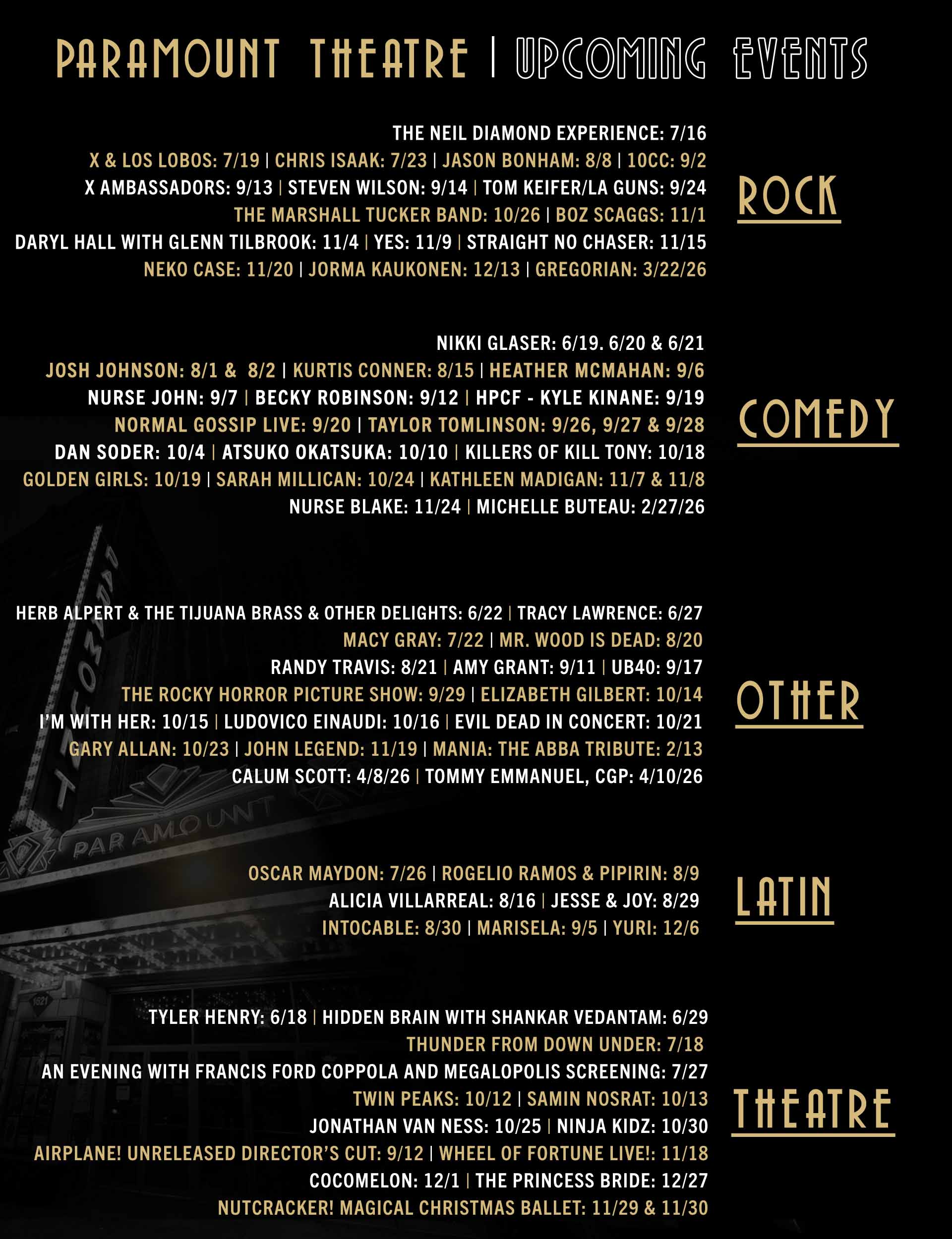 Upcoming Events